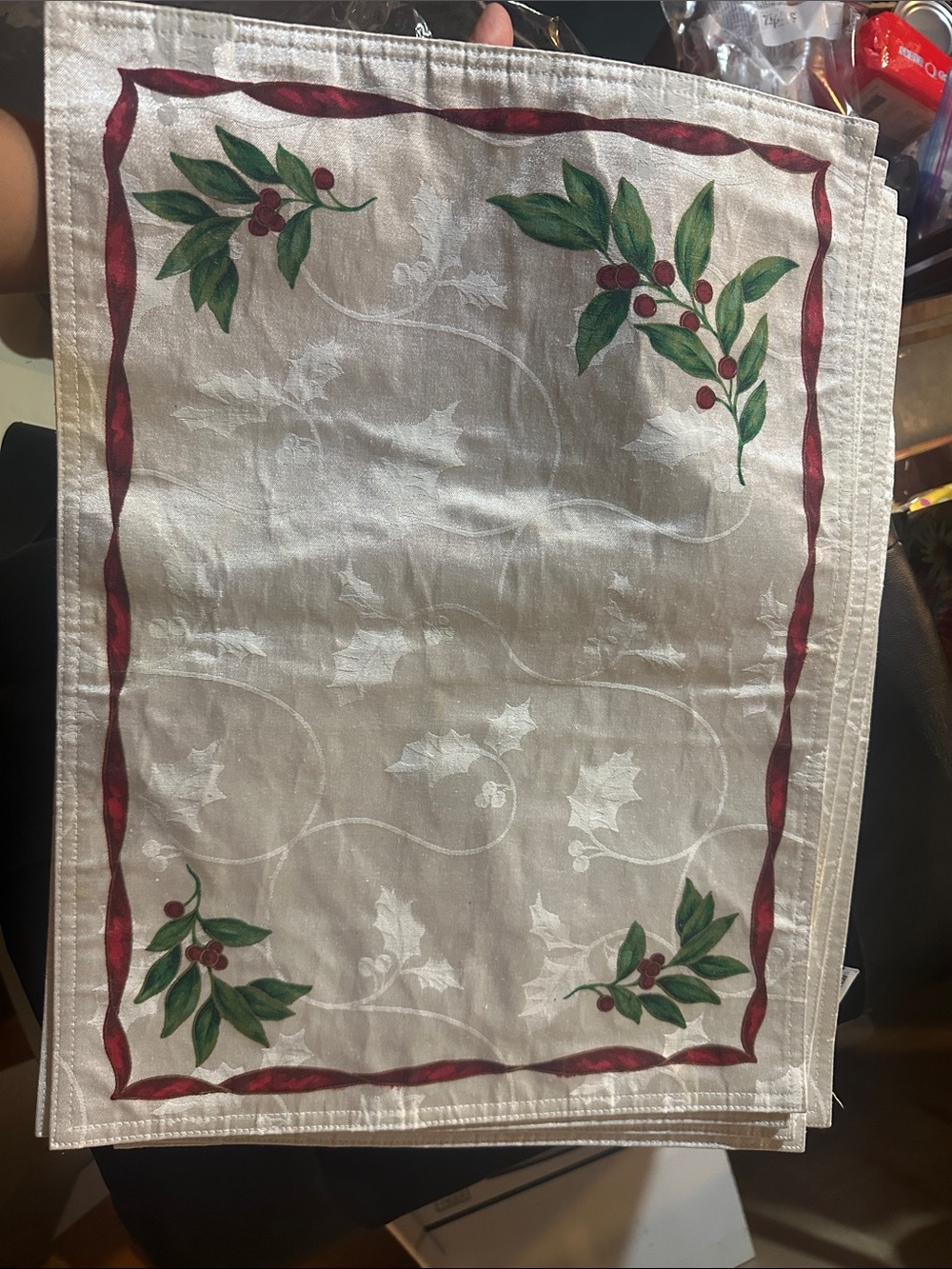 Set of 6 Charter Club Christmas Placemats